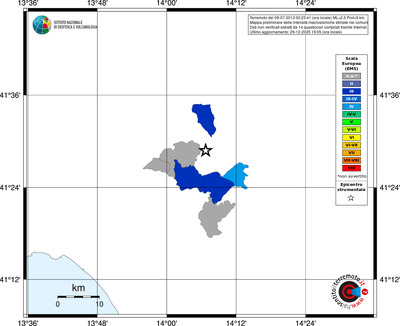 Mappa EMS - territori comuni