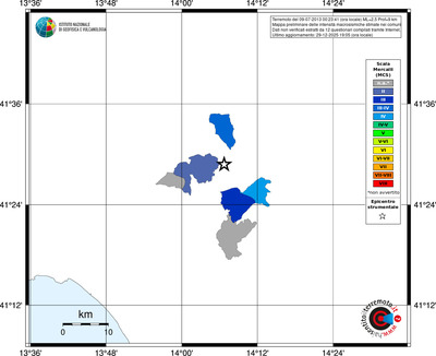 Mappa MCS - territori comuni