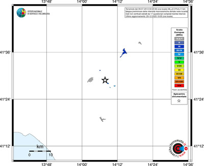 Mappa EMS - territori località