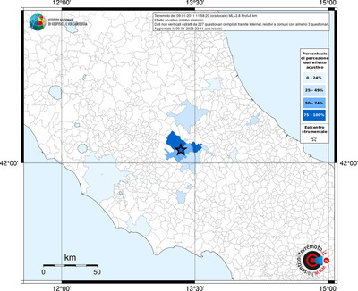 Mappa territorio comunale con almeno 3 questionari
