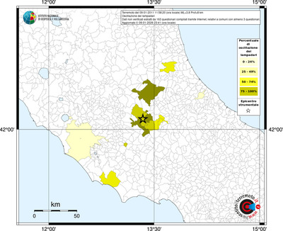 Mappa territorio comunale con almeno 3 questionari