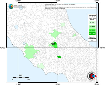Mappa territorio comunale con almeno 3 questionari