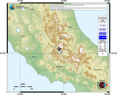 Mappa comuni con almeno 3 questionari