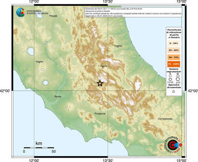 Mappa comuni con almeno 3 questionari