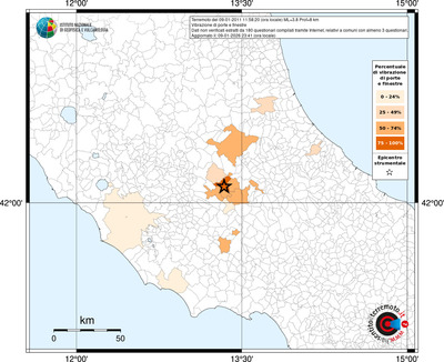 Mappa territorio comunale con almeno 3 questionari
