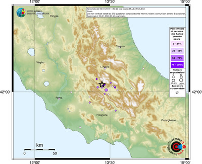 Mappa comuni con almeno 3 questionari