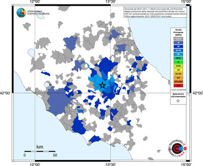 Mappa EMS - territori comuni