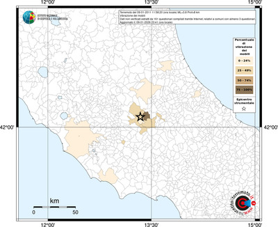 Mappa territorio comunale con almeno 3 questionari
