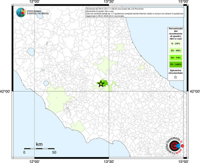 Mappa territorio comunale con almeno 3 questionari