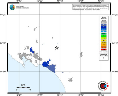 Mappa MCS - territori località