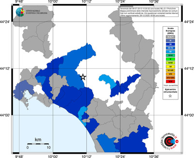 Mappa EMS - territori comuni