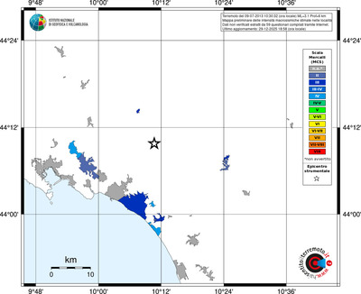 Mappa MCS - territori località