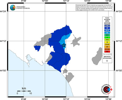 Mappa EMS - territori comuni