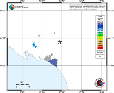 Mappa MCS - territori località