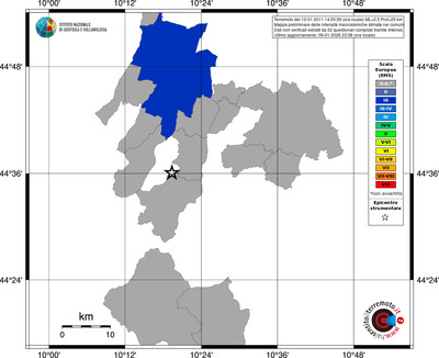 Mappa EMS - territori comuni
