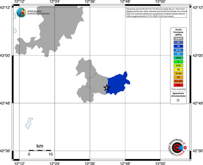 Mappa EMS - territori comuni