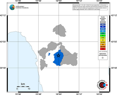 Mappa EMS - territori comuni
