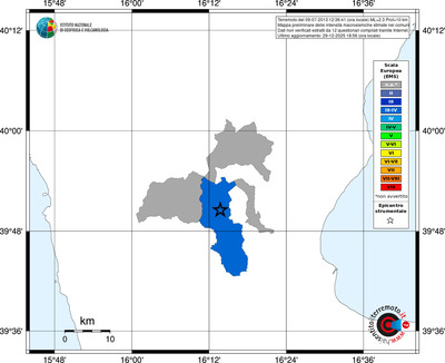 Mappa EMS - territori comuni