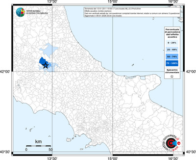 Mappa territorio comunale con almeno 3 questionari
