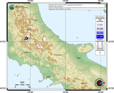 Mappa comuni con almeno 3 questionari