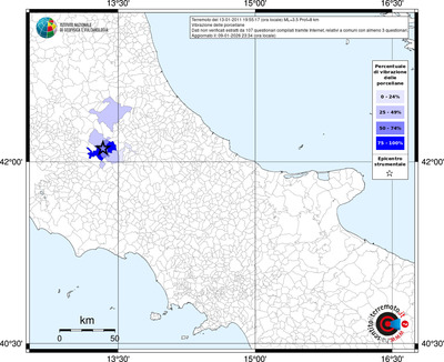 Mappa territorio comunale con almeno 3 questionari