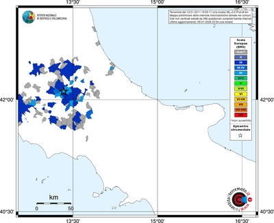 Mappa EMS - territori comuni