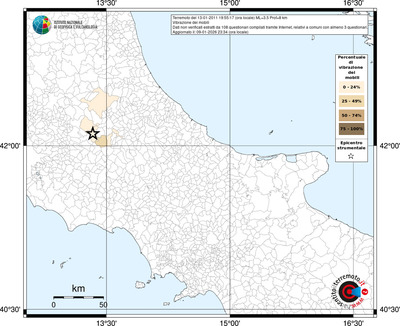 Mappa territorio comunale con almeno 3 questionari