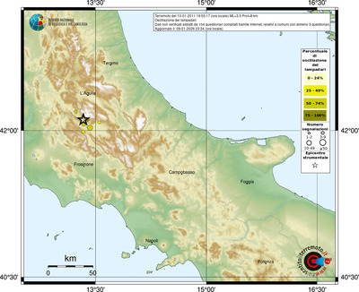Mappa comuni con almeno 3 questionari