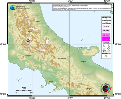 Mappa comuni con almeno 3 questionari