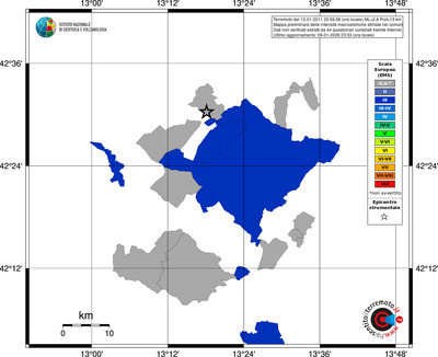 Mappa EMS - territori comuni