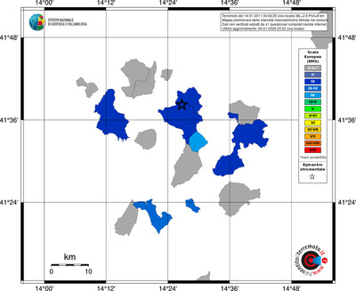 Mappa EMS - territori comuni