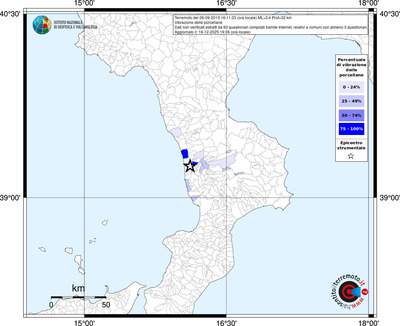 Mappa territorio comunale con almeno 3 questionari