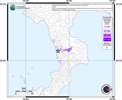 Mappa territorio comunale con almeno 3 questionari