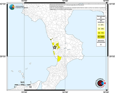 Mappa territorio comunale con almeno 3 questionari