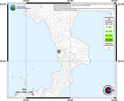 Mappa territorio comunale con almeno 3 questionari