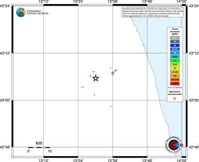 Mappa EMS - territori località