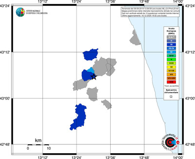 Mappa EMS - territori comuni