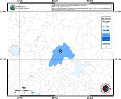 Mappa territorio comunale con almeno 3 questionari