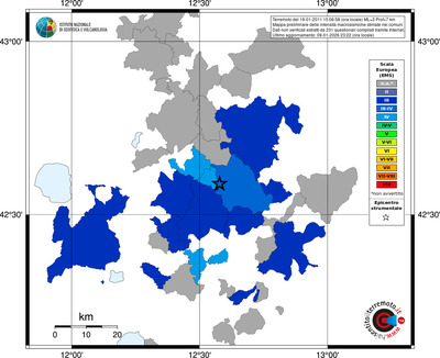 Mappa EMS - territori comuni
