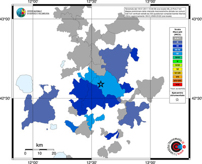 Mappa MCS - territori comuni