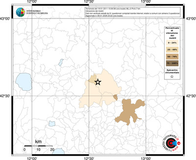Mappa territorio comunale con almeno 3 questionari