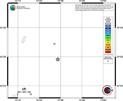 Mappa EMS - territori località