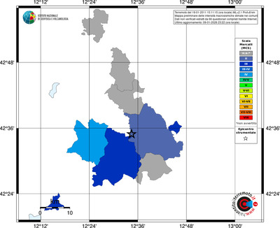 Mappa MCS - territori comuni