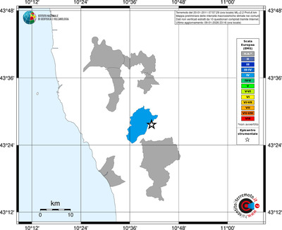 Mappa EMS - territori comuni