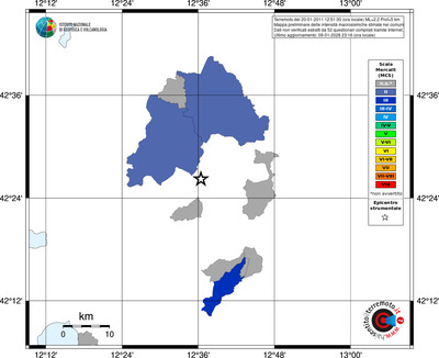 Mappa MCS - territori comuni