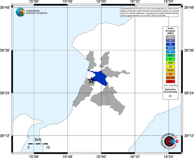 Mappa EMS - territori comuni
