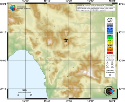 Mappa EMS - località