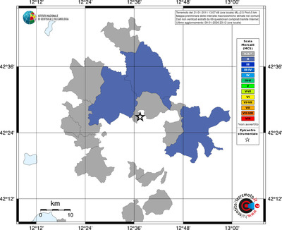 Mappa MCS - territori comuni