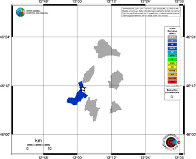 Mappa EMS - territori comuni
