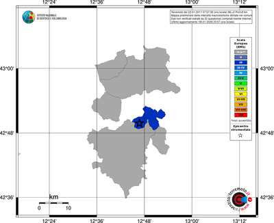 Mappa EMS - territori comuni